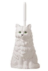 Playful Cat Toilet Brush Holder With Brush