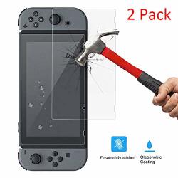 ??MCHOICE??2PCS Screen Protector Tempered Glass Film Guard Sheet For Nintendo Switch Console