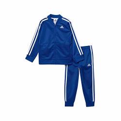Adidas Boys' Tricot Jacket And Pant Set 4 Tracksuit Blue