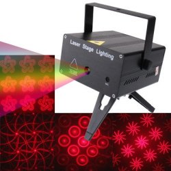 Yx-026 Black 2-color Led Multifunction Disco Dj Club Holographic Laser Star Projector With Holder...