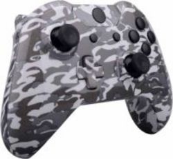 CCMODZ Replacement Housing Hydro Dipped Shell Kit For Xbox One Controller Snow Grey Camouflage Gray
