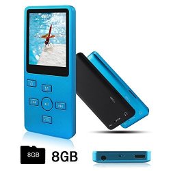Ultrave Portable 8GB MP3 MP4 Player Expandable Up To 64GB BLUE07