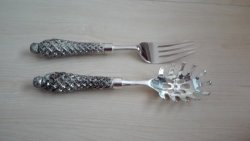 Set Of Silver Plated Salad Ladles