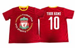 Icon Sports Liverpool Soccer Jersey Adult Men's Training Custom Name And Number L Red Custom Name