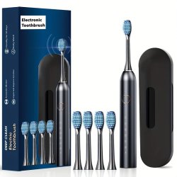 Electric Toothbrush Adult Fully Automatic Whitening Waterproof Rechargeable Electric Household Soft Bristle Toothbrush For Men And Women Couple Set Universal