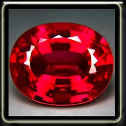 22.06ct A Fine Pigeon Blood Red Ruby Vvs1 - Precision Polished Oval Gemstone