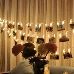 Battery-operated Photo Clip String Lights
