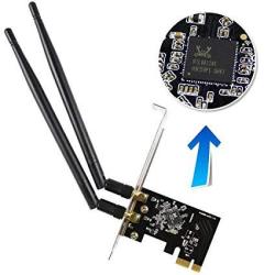 EDUP Wifi Card AC1200MBPS 2.4GHZ 5GHZ Dual Band PCI Express Pcie Wireless Adapter Network Card With 2 -6DBI External Antenna For Desktop