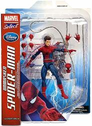 Disney Interactive Studios Unmasked Spider-man Action Figure - Marvel Select - 7" H