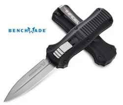 Benchmade 3350 Mini-infidel Auto Otf 3.10" D2 Satin Double Edge Blade Aluminum Handle Knife