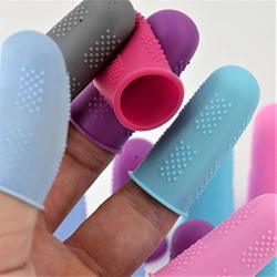 Finger Protectors Flex Series - 18-PACK Silicone Nonstick Tip Covers All In Size Small - 3 Of Each Color In 6 Colors For Hot