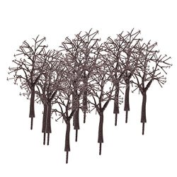 Loveindiy 10X Bare Trunk Tree Branch Model 1:75 Tree Branches For Train Park Diorama Winter Scene Layout