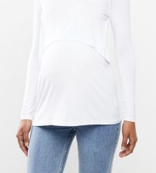 Cotton On Women's Maternity 2 In 1 Ls Top - White