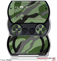 Camouflage Green - Decal Style Skins Fits Sony Pspgo