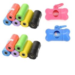 Dog 12 Poop Bags With Holders