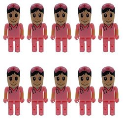 Pink Nurse 2.0 USB Flash Drives For Hospital For Nurse 10 Pack 8GB USB 2.0 Flash Drive Bulk Thumb Drives Jump Drive Zip Drive