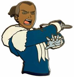 Sokka In Water Tribe Coat - Avatar The Last Airbender Collectible Pin