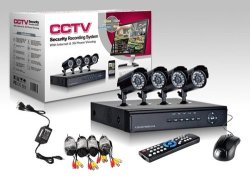 4 Channel CCTV Kit with Internet & 3G Phone Viewing