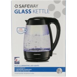 Safeway Cordless Glass Kettle 1.7L