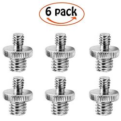 6 Pack Standard 1 4 To 3 8 Screw Pangshi P1438-6 1 4-20 Male To 3 8-16 Male Threaded Screw Adapter Mount Tripod Converter For Camera Cage Shoulder