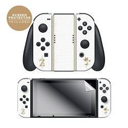Controller Gear Nintendo Switch Skin & Screen Protector Set Officially Licensed By Nintendo - The Legend Of Zelda: Breath Of The Wild: "princess Of Light