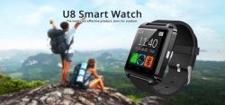 Black U8 Touch Screen Bluetooth Smart Watch Buy 5 Get 1 Extra Free