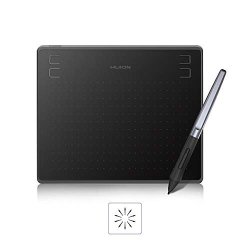 Huion HS64 Graphics Drawing Tablet Android Support Pen Tablet 6X4 Inch Digital Graphics Tablet With Battery-free Stylus 8192 Pressure Sensitivity 4 Press Keys For