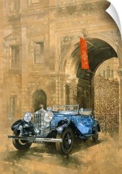 Peter Miller Wall Peel Wall Art Print Entitled Rolls Royce At The Royal Academy