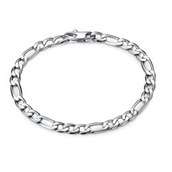 220x6mm Stainless Steel Chain Link Bracelet