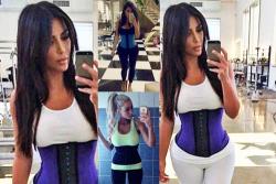 Kim Kardashian Latex Waist Trainer Corsets