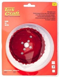Craft Hole Saw Carbide Grit 92MM - Red