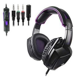Stereo Gaming Headset For PS4 PC Xbox One Controller Sades SA920PLUS Noise Cancelling Over Ear Headphones With MIC Bass Surround Soft Memory Earmuffs For