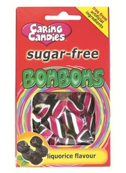 Caring Candies Sugar-free Liquorice Bonbons