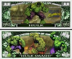 Incredible Hulk Comic Strip Million Dollar Bill