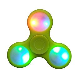 LED Light Fidget Spinner Fidget Focus Spinner Toy Fidget Spinner Toy With Switch Plastic Edc Hand Spinner Relieve Stress High Speed Focus Toy For