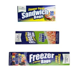 Zip Seal Freezer sandwich 95 Assorted Bags