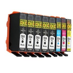 4 Color Ink Cartridges Replacement For Hp 564XL 564 XL For HP564 For HP564XL High Yield Used For Hp Photosmart C5393 C6340 C6350 C6380