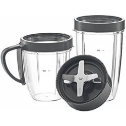 Nutribullet Cups & Blade Replacement Set By Nutrigear Replacement Parts & Accessories Fits 600W And Pro 900W Blender