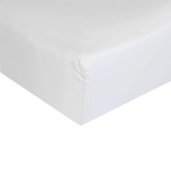 Egyptian Cotton Cot Fitted Sheet - White - 66X132X14CM