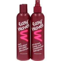 Easy Waves Curl Activator Gel & Comb-out Conditioner Hairspray Banded Pack