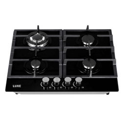 Luxe 60CM 4 Burner Gas On Glass Hob
