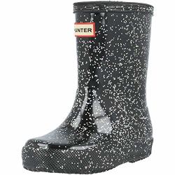 Hunter Boots Infant's First Classic Giant Glitter Rain Boot Black 10 Medium Us
