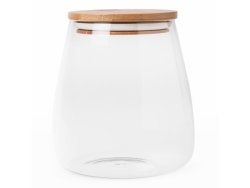 Belly Glass Canister With Bamboo Lid 700ML