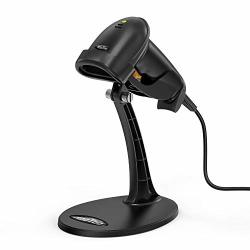Hootoo Barcode Scanner USB Barcode Scanner For Computer Wired Barcode Scanner With Stand Fast And Precise Auto Scan Support Windows mac Os android System Work With
