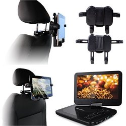 Navitech Twin Pack In Car Portable DVD Player Head Rest Headrest Mount Holder For The Thzy 9.5 Inch