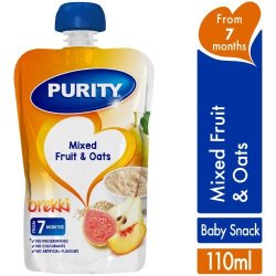 Purity Breakfast Puree Mix Fruit & Oats 110ML