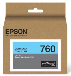 Epson T760520 Ultrachrome HD Light Cyan Standard Capacity Cartridge Ink