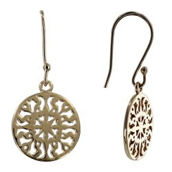 Les Poulettes Jewels - Gold Plated Sunny Arabesques Earrings