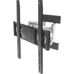 Manhattan Universal Ultra Slim Aluminum Lcd Full-motion Large-screen Wall Mount - Holds One 32 To 55 Flat-panel Or Curved Tv Up To 30 Kg