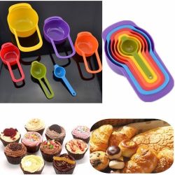 6 Piece Measuring Spoon And Cup Dispenser Set